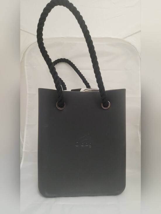 O Bag Handbags - O Bag Black Rope-Handle Tote Bag NWOT